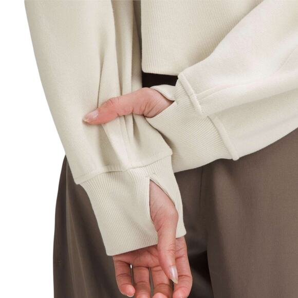 Lululemon Cream Scuba Pull Over Hoodie Size XL/XXL - Picture 7 of 7